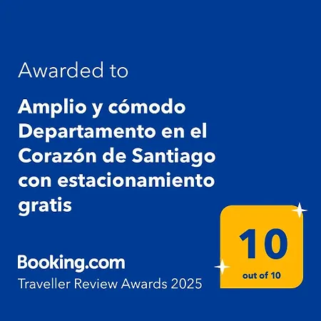 Amplio Y Comodo Departamento En El Corazon De Santiago Con Estacionamiento Gratis Exterior foto