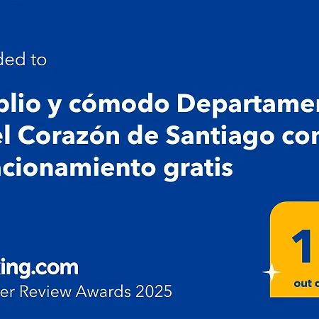 Amplio Y Comodo Departamento En El Corazon De Santiago Con Estacionamiento Gratis Exterior foto